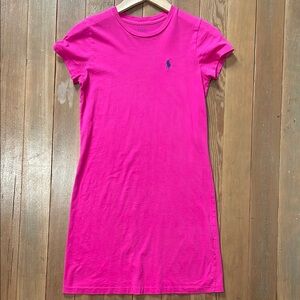 Polo Ralph Lauren pink tshirt dress XS
